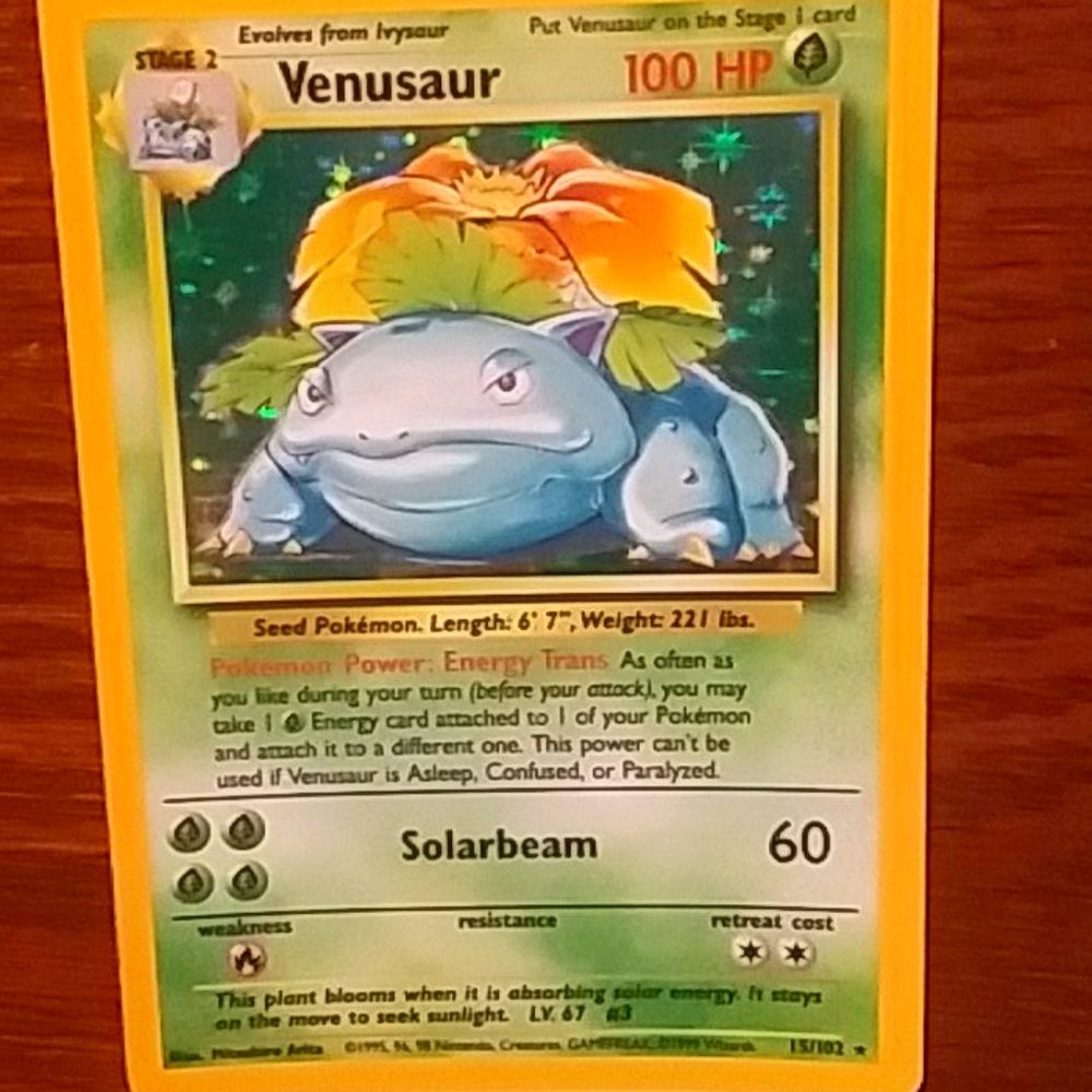 Rare 1999 holo venusaur near mint